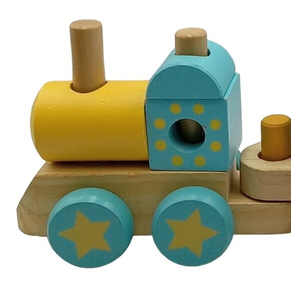 Circo Wooden Train Set With Elephant & Decorative Blocks - Picture 2 of 11